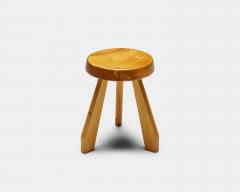 Charlotte Perriand Blonde Pine Sandoz Stool by Charlotte Perriand France c 1963 - 4761235