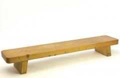 Charlotte Perriand Charlotte Perrand style pair of sturdy solid pine coffee table or benches - 1639958