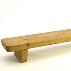Charlotte Perriand Charlotte Perrand style pair of sturdy solid pine coffee table or benches - 1640095