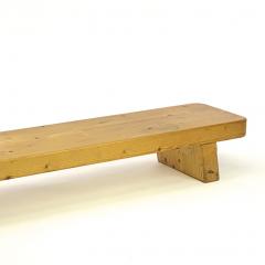 Charlotte Perriand Charlotte Perrand style pair of sturdy solid pine coffee table or benches - 1640122