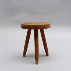 Charlotte Perriand Charlotte Perriand 1950s Low Solid Oak Berger Stool - 4272780
