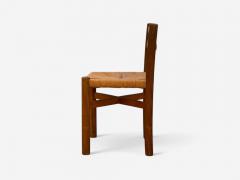 Charlotte Perriand Charlotte Perriand French Mid Century Early Straw Back Meribel Chairs c 1946 - 4011613