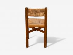 Charlotte Perriand Charlotte Perriand French Mid Century Early Straw Back Meribel Chairs c 1946 - 4011614