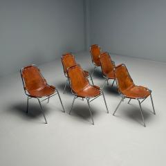 Charlotte Perriand Charlotte Perriand French Mid Century Modern Dining Chairs Distressed Leather - 4094498