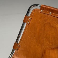 Charlotte Perriand Charlotte Perriand French Mid Century Modern Dining Chairs Distressed Leather - 4094504