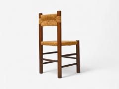 Charlotte Perriand Charlotte Perriand French Modern Straw Wood Six Dining Chairs France 1960s - 4187827