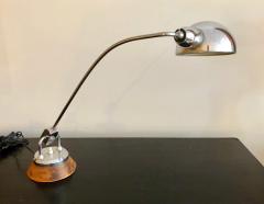 Charlotte Perriand Charlotte Perriand Leather and Chrome Desk Lamp - 1060205