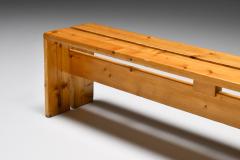 Charlotte Perriand Charlotte Perriand Les Arc three person Bench 1960s - 2098542