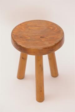 Charlotte Perriand Charlotte Perriand Les Arcs Pine Stool c 1960 - 1089647