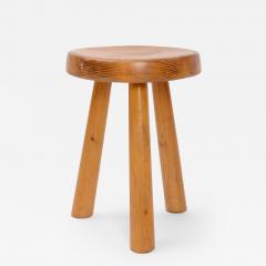 Charlotte Perriand Charlotte Perriand Les Arcs Pine Stool c 1960 - 1090916