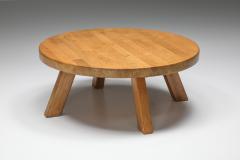 Charlotte Perriand Charlotte Perriand Les Arcs Round Coffee Table 1960s - 2196312