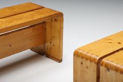 Charlotte Perriand Charlotte Perriand Les Arcs bench 1960s - 2460643