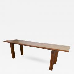 Charlotte Perriand Charlotte Perriand Mahogany Long Dining Table Model Brazil Stamped Ed Sentou - 449551