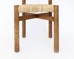 Charlotte Perriand Charlotte Perriand Meribel ASh and Rush Dining ChairS Les Arcs - 4175158