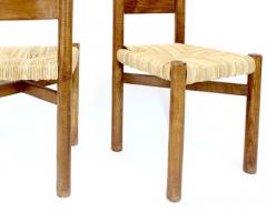 Charlotte Perriand Charlotte Perriand Meribel ASh and Rush Dining ChairS Les Arcs - 4175163
