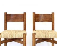 Charlotte Perriand Charlotte Perriand Meribel ASh and Rush Dining ChairS Les Arcs - 4175166