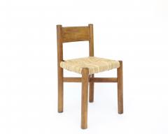 Charlotte Perriand Charlotte Perriand Meribel Oak and Rush Dining Chair Les Arcs - 4239644