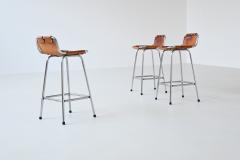 Charlotte Perriand Charlotte Perriand bar stools in leather Les Arcs France 1960 - 3917708