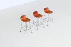 Charlotte Perriand Charlotte Perriand bar stools in leather Les Arcs France 1960 - 3917713