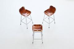 Charlotte Perriand Charlotte Perriand bar stools in leather Les Arcs France 1960 - 3917716