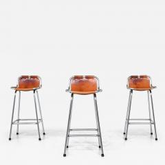 Charlotte Perriand Charlotte Perriand bar stools in leather Les Arcs France 1960 - 3923031