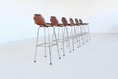 Charlotte Perriand Charlotte Perriand bar stools in leather Les Arcs Ski Resort France 1960 - 4021264