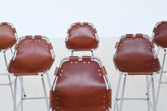 Charlotte Perriand Charlotte Perriand bar stools in leather Les Arcs Ski Resort France 1960 - 4021267