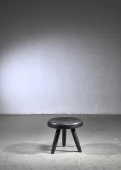 Charlotte Perriand Charlotte Perriand low black stool France - 1554873