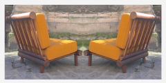 Charlotte Perriand Charlotte Perriand pair of chairs for hotel La Cachette Les Arcs - 1432233