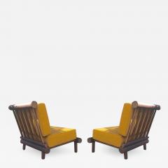 Charlotte Perriand Charlotte Perriand pair of chairs for hotel La Cachette Les Arcs - 1432529