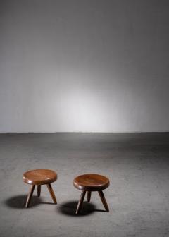 Charlotte Perriand Charlotte Perriand pair of low stools - 2541595