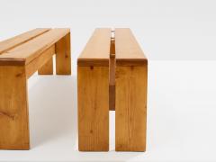 Charlotte Perriand Charlotte Perriand pine benches Les Arcs 1970s - 4699793