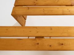 Charlotte Perriand Charlotte Perriand pine benches Les Arcs 1970s - 4699794