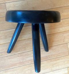 Charlotte Perriand Charlotte Perriand rarest black tripod model berger stool - 1954046