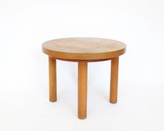 Charlotte Perriand Charlotte Perriand round small coffee table or side table in pine wood - 4245797