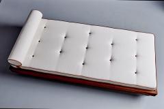 Charlotte Perriand Daybed with Mahogany Frame in the Manner of Charlotte Perriand - 4467404