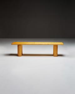 Charlotte Perriand European Pine Bench In the Manner of Charlotte Perriand France c 1960 - 4694254