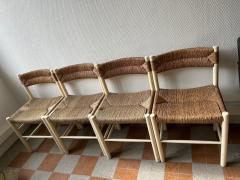 Charlotte Perriand Four Dordogne chairs by Charlotte Perriand Robert Sentou France 1950s - 3668921