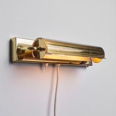 Charlotte Perriand Large 1960s Brass Rotating Wall Lamp in the Style of Charlotte Perriand - 2728444