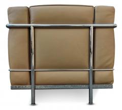 Charlotte Perriand Le Corbusier Cassina Light Gray Petit Confort LC2 Club Lounge Chair Ottoman - 2968372