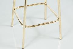 Charlotte Perriand Les Arcs Barstool Saddle and Brass - 202273