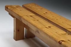 Charlotte Perriand Les Arcs Bench by Charlotte Perriand 1970s - 2685696