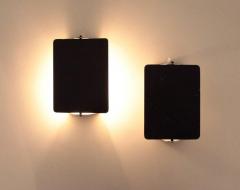 Charlotte Perriand Pair of Charlotte Perriand CP1 Black Metal Sconces France 1960s - 560388