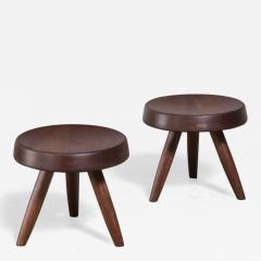 Charlotte Perriand Pair of Charlotte Perriand low stools - 3610624