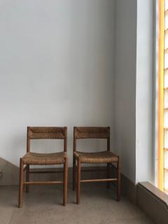 Charlotte Perriand Pair of Dordogne Chairs for Sentou 1950s - 2106684