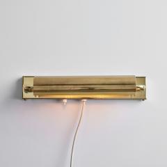 Charlotte Perriand Pair of Large 1960s Brass Rotating Wall Lamps in the Style of Charlotte Perriand - 2728433