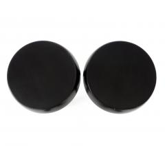 Charlotte Perriand Pair of Low Black Stools in the Style of Charlotte Perriand - 683252