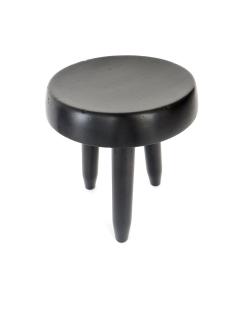 Charlotte Perriand Pair of Low Black Stools in the Style of Charlotte Perriand - 683254