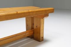 Charlotte Perriand Pine Bench Les Arc Charlotte Perriand French Modernism 1970s - 2126046