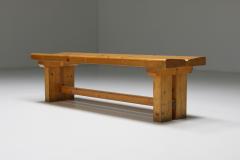 Charlotte Perriand Pine Bench Les Arc Charlotte Perriand French Modernism 1970s - 2126060